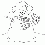 Простий сніговик