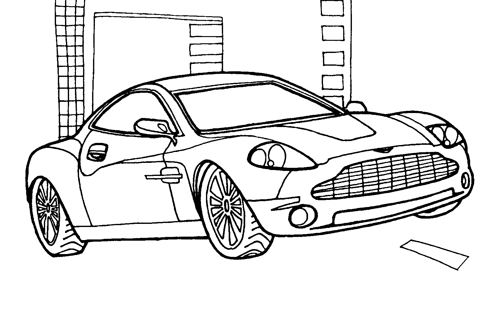 розмальовка Aston Martin V12 Vanquish