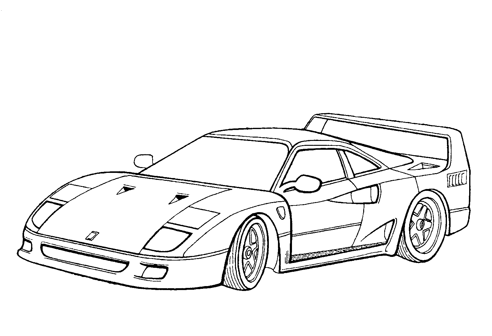 розмальовка Ferrari F 40