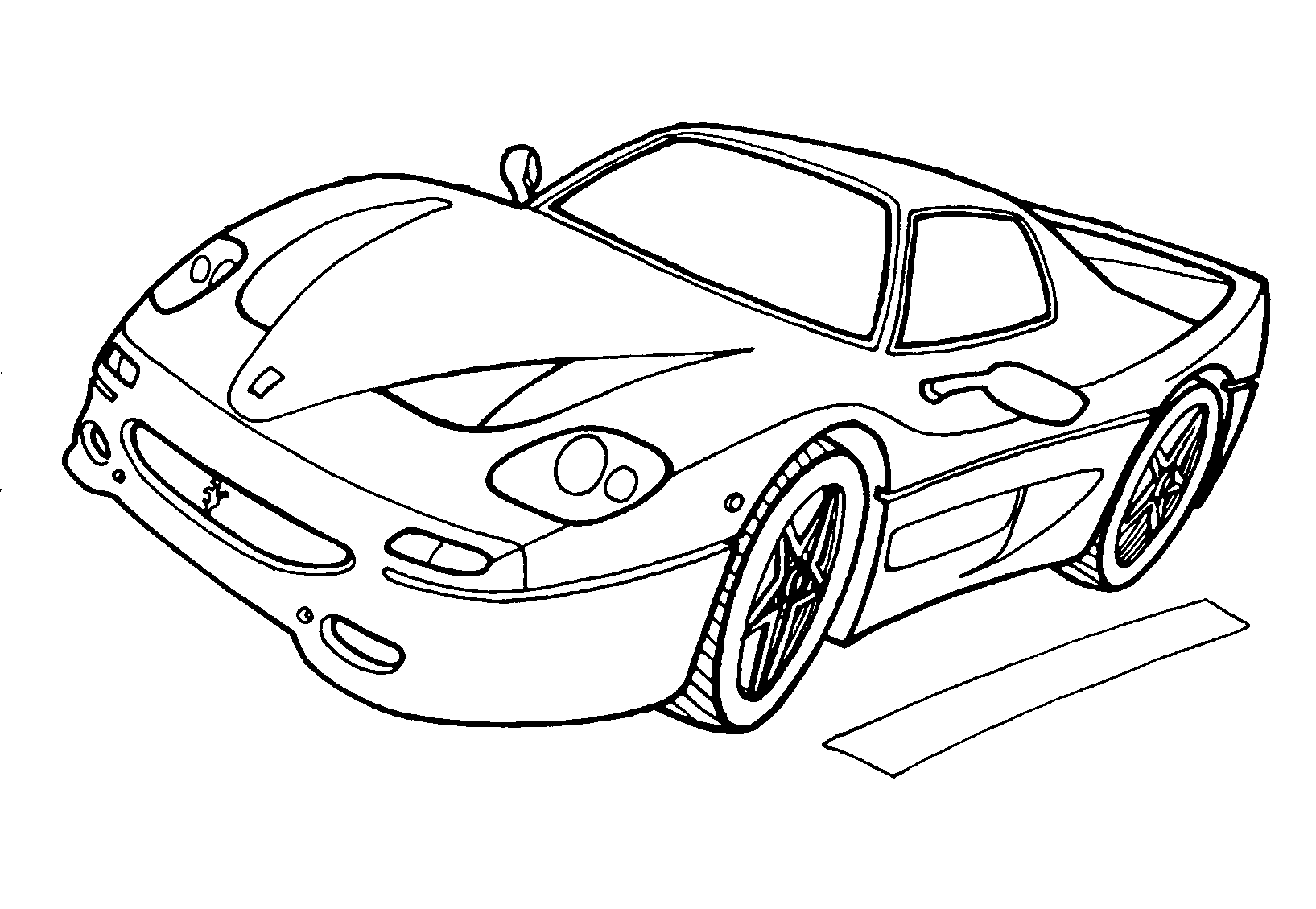розмальовка Ferrari F50