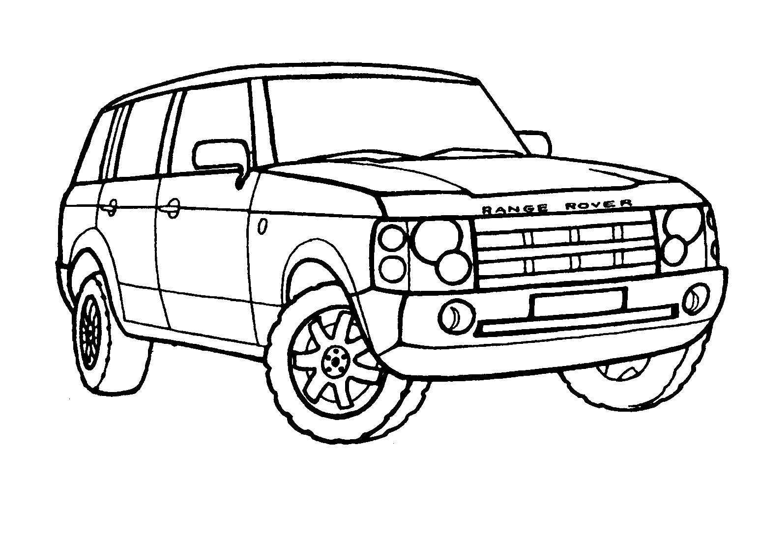 розмальовка Range Rover