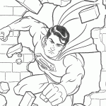 Супермен розбиває стіну