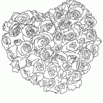 Букет троянд у вигляді серця
