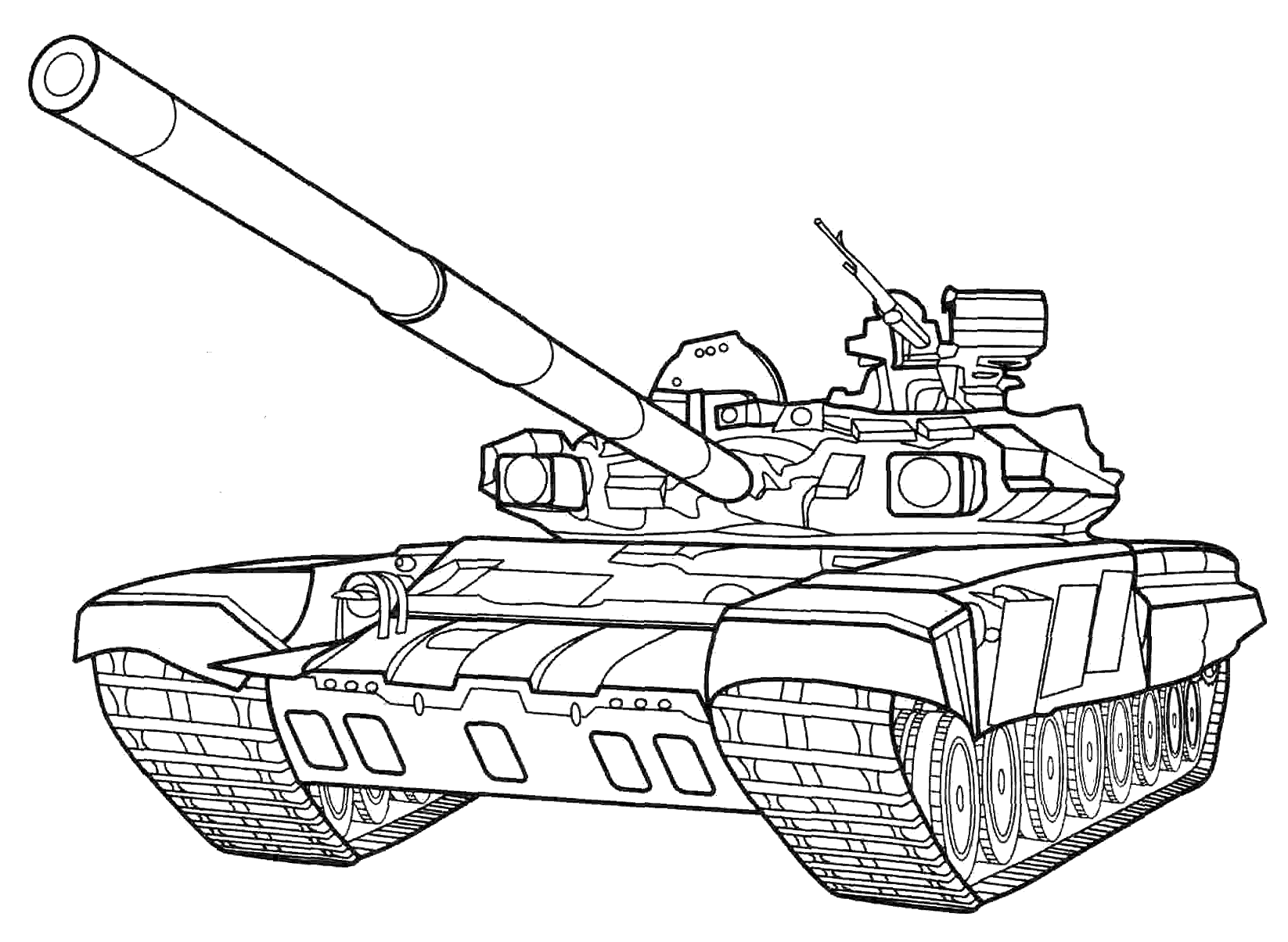 розмальовка Танк Т-90